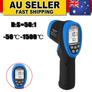 Digital Infrared Thermometer High Temperature -50℃~1500℃ Laser Gun Industry 30:1 - Bild 1 von 12