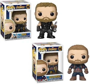 Funko POP! Funko POP ! Avenger infinity war Thor 286 + Captain America 288 - Foto 1 di 3