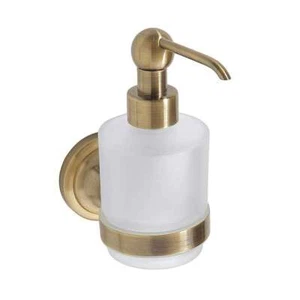 BETRO BRONZE Seifenspender Messing Glas Bronze 200 ml Bad & Küche >> zum Bohren - Bild 1 von 6
