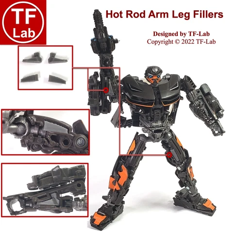 Leg Arm Cover/Filler Upgrade Kit for Transformers Studio Series SS-93 Hot Rod Cover