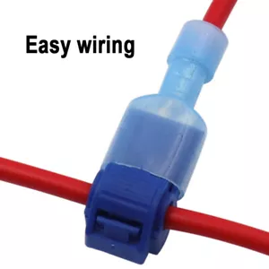 40Pcs T-type Break-free Quick Connection Terminals Fast Terminal Clamp - Picture 1 of 13