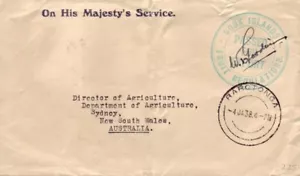 COOK ISLANDS AUSTRALIA 'FRUIT REGULATION' CANCEL - Picture 1 of 1