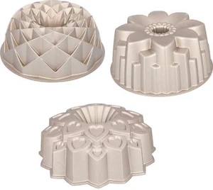 Backform Gugelhupf Backkunst Kuchenform Contoura GEO - FLORA - LOVE Alu Antihaft - Bild 1 von 21