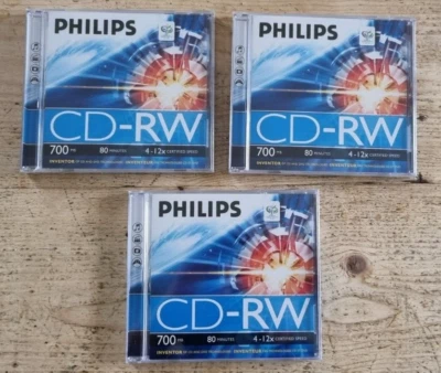 Philips CD- RW x3 - sealed - Image 1 of 4
