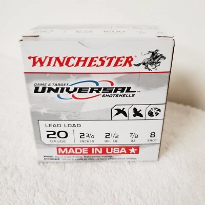 Winchester Game & Target U208 Dove Shotshell 20G Grey Red Collector's EMPTY BOX - Image 1 of 4