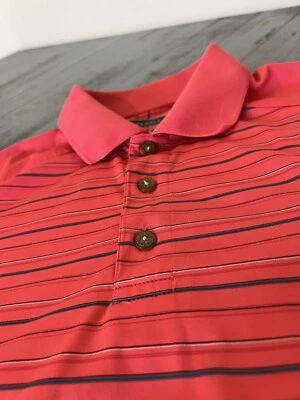 Pebble Beach - Men’s Dry-Luxe Performance Pink Polo Golf Shirt - Large - Image 1 of 4