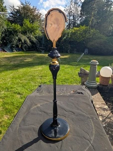Stunning LIBRA INTERIORS Mounted AGATE Ornament (57cm) Black & Gold * Unique VGC - Picture 1 of 10