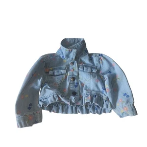 Nannette Kids Girls Blue Jean Jacket Size 18M Button Denim - Picture 1 of 4