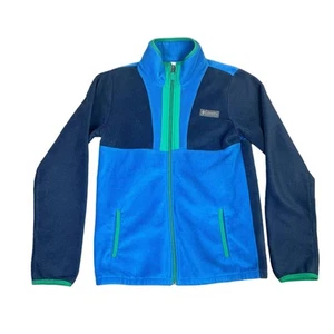 Columbia Fleece Full Zip Long Sleeve Youth Sweater Jacket US Boy's XL - Picture 1 of 9