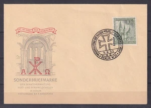 BERLIN 1953, Mi# 107, CV €150, Reconstructing the church, DC, Used - Picture 1 of 2