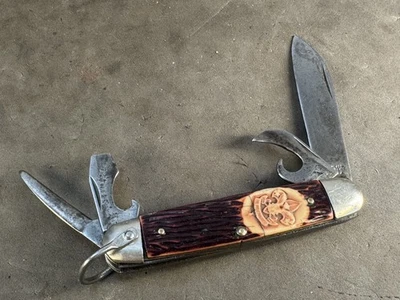 Cuchillo multiherramienta Imperial Boy Scouts Prov 1946-56 asas sintéticas hojas CS Foto 1 de 4