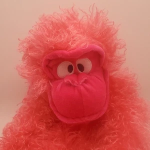 Sechs Flaggen rosa Affe Plüschtier Stofftier - Bild 1 von 9