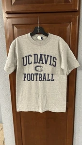 Vintage UC Davis Aggies T-Shirt Adults Medium Gray College Football University - Picture 1 of 6