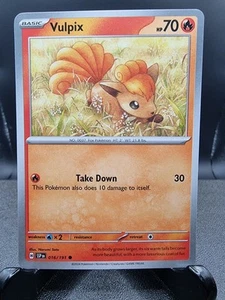 Vulpix 016/191 Pokemon SV08: Surging Sparks Common NM - Picture 1 of 1