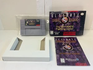 Tested! SNES *Mortal Kombat 3 Ultimate* Super Nintendo Box/Manual/Game *Complete - Picture 1 of 21