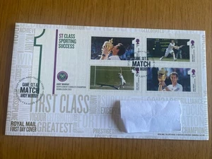 GB 2013 Andy Murray 1st Class Sporting Success Set 4 Stamps FDC Edinburgh Pmk. - Picture 1 of 4