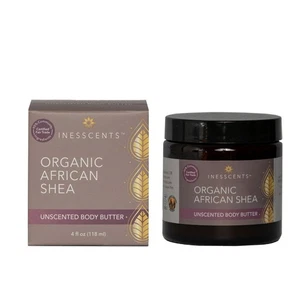 Inesscents Aromatic Botanicals Organic African Shea Butter Unscented 4 oz Cream - Picture 1 of 1