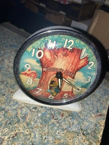 Vintage 1959 Woody Woodpecker Spring Alarm Clock Woody's Cafe Animated (WORKING) - Picture 1 of 14