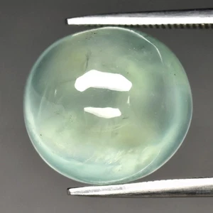 💎 Cabochon semi tondo 11,22 ct prehnite verde naturale - pietra preziosa Africa - Foto 1 di 4