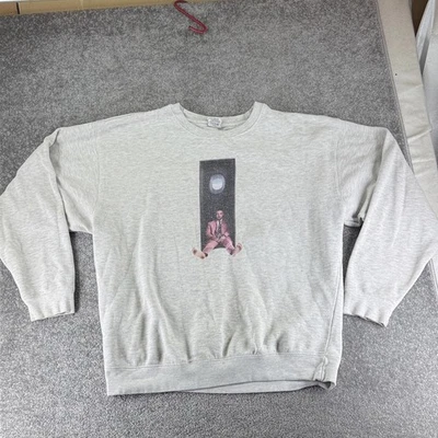 Delta Fleece Long Sleeve Crewneck Sweatshirt Mac Miller Mens XL Swimming Circles - Image 1 of 4