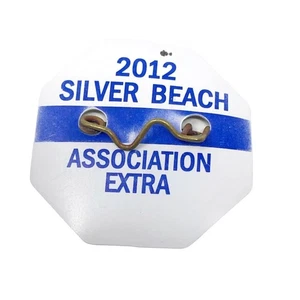 SILVER BEACH NJ 2012 Beach Badge, Beach Tag - Souvenir - Collectable - Picture 1 of 4