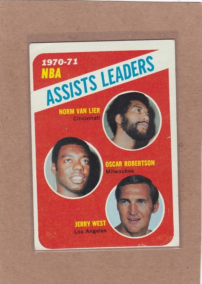 1971-72 Topps Baloncesto NBA Asistencias Líderes #143 Jerry West VGEX *A42602 Foto 1 de 1