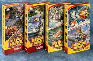 Rescue Heroes VHS Lot of 4, play tested - Picture 1 of 6
