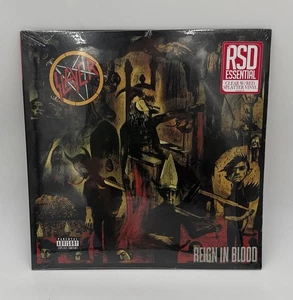 SLAYER REIGN IN BLOOD Clear with Red Splatter vinyl LP RSD Essentials NEW SEALED - Picture 1 of 3