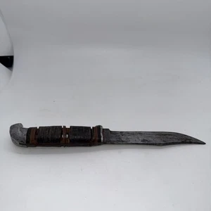 Vintage Jagdmesser USA Ledergriff - Bild 1 von 24