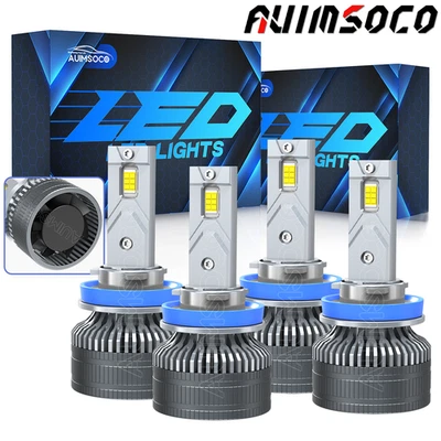 LED Headlight Combo 4x Bulbs High/Low Beam For Chrysler Town & Country 2008-2010 - Image 1 of 4