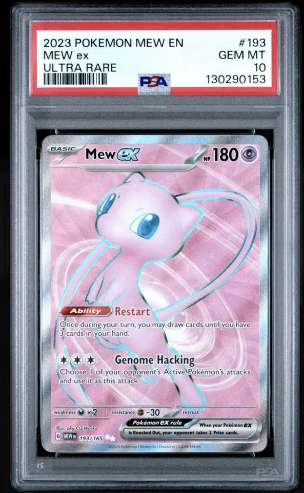 PSA 10 Pokémon Mew ex 193/165 Sv: Scarlet & Violet 151 Holo - Image 1 of 1