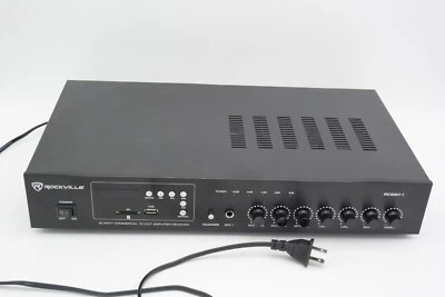 Rockville RCS80-1 60 Watt 70V Commercial Amplifier/Receiver - Image 1 of 3