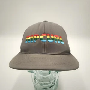 Rip Curl Hat Gray Snapback Mesh Rainbow Logo Distressed - Picture 1 of 9