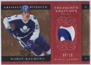 * 2007-08 UD Artifacts Treasured Patches Red #TS-BS - BORJE SALMING [09/10] - Picture 1 of 2