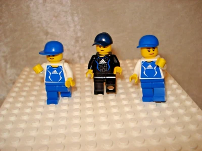 Lego Minifigure Lot of 3 ADIDAS Soccer Players, #1, 7, 9 EUC! - Image 1 of 4