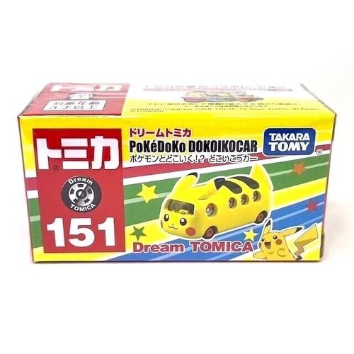 Voiture Tomica Pokémon Dokoikocar No.151 - Neuf, Diecast, Jaune, Boîte Non Ouverte, 2024