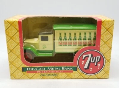 ERTL Collectibles 7-UP Die-Cast Metal Bank 1931 Delivery Truck 1/34 Scale Sealed - Image 1 of 4