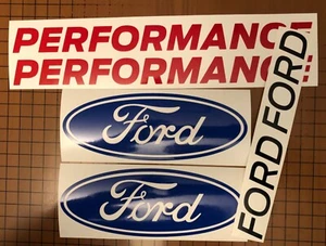 Pair of Ford Performance Decal Sticker F-150 Raptor, Mustang Focus FREE SHIPPING - Picture 1 of 5