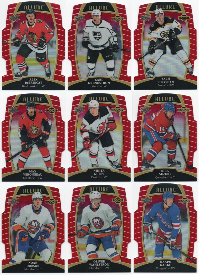 2019-20 Upper Deck Allure Red Rainbow Pick Any Complete Your Set - Image 1 of 1