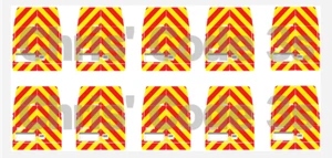 Code 3 Adhesive Vinyl Decal - Oxford Diecast 1/76 Ford Transit High roof chevron - Picture 1 of 4