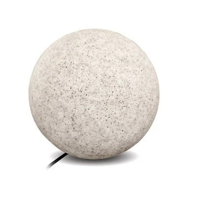 Gartenkugel Kugelleuchte Garden Ball 230V E27 IP65 Garten Lampe Naturstein Optik - Bild 1 von 4