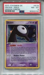 Pokemon Ex Unseen Forces #R/28 Unown Holo PSA 8 - Bild 1 von 2