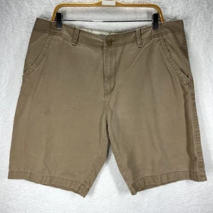 Old Navy Shorts Mens 38 Khaki Beige Pockets Flat Front Brown Chino - Picture 1 of 13