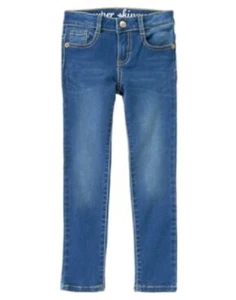 Gymboree Back to Basics Girl Super Skinny Fit Denim Medium Wash Jeans Pants 6 - Picture 1 of 3