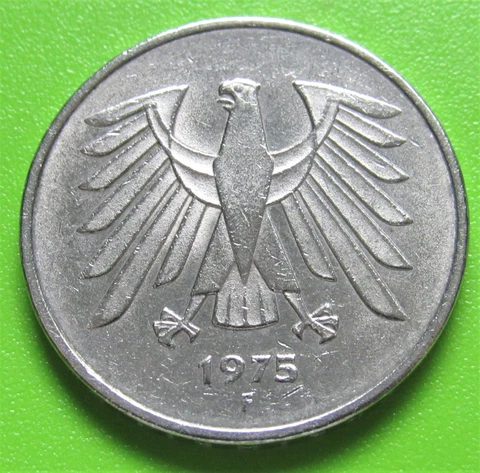 1975-F Germany 5 Marks Cover