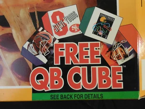 1994 Tony's Pizza COMP box "QB Cube" TEST ISSUE Troy Aikman Dallas Cowboys RAR - Picture 1 of 8