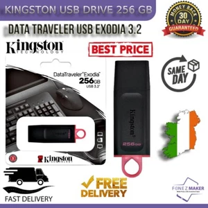 Kingston Technology Data Traveler Exodia USB3.2 Type A Flash Drive-256GB Black - Afbeelding 1 van 4