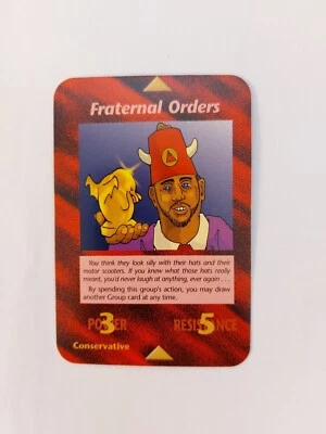 INWO Illuminati New World Order FRATERNAL ORDERS - 1995 Unlimited Edition Card - Bild 1 von 2