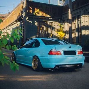 BMW E46 Rear Bumper Diffuser Fancywide Mtech Tuning - Picture 1 of 18