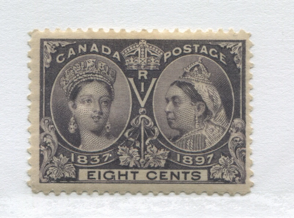 Canada 1897 8 cents Jubilee mint o.g. hinged - Image 1 of 1